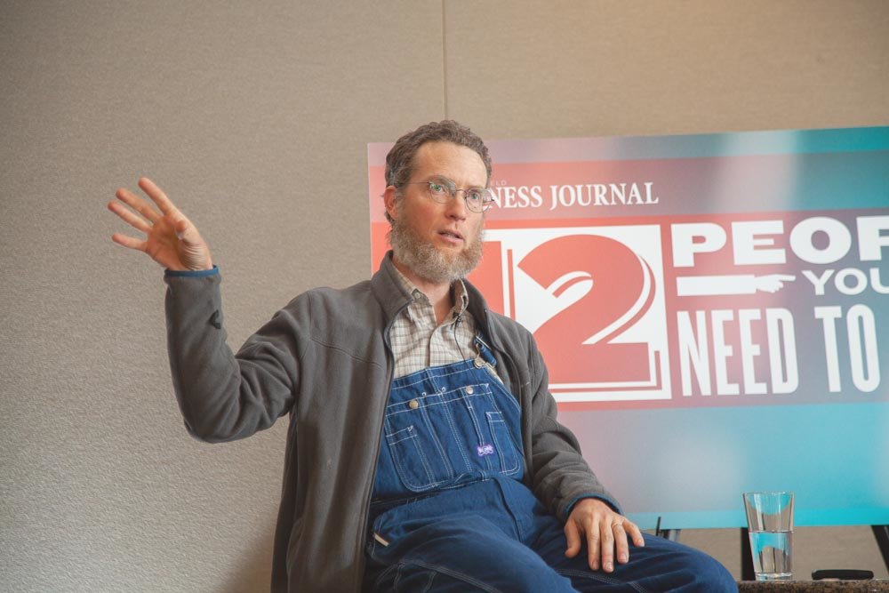 Farming Roots
At Springfield Business Journal’s 12 People You Need to Know live interview series April 16, featured guest Curtis Millsap of Millsap Farms says he’s bridging the gap between old and new generations of farmers. The bulk of business comes from the farm’s Community Supported Agriculture program, and Millsap is developing agritourism and “edutainment” models.